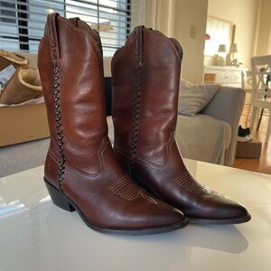 Patricia Nash leather cowboy boots